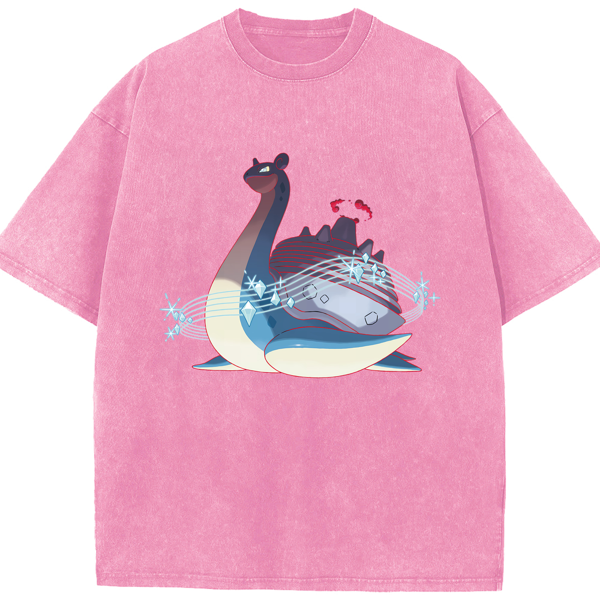 （画像用） ポケットモンスター Pokémon 綿100% ヴィンテージ風 半袖Tシャツ（フロントプリント）